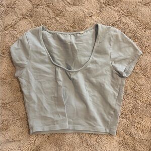Women's Light blue Crop Top